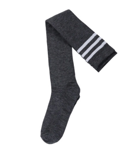 Ladies' Socks Spring and Autumn Stripes Three Bars College Wind Socks Japanese Over-the-Knee Socks Women