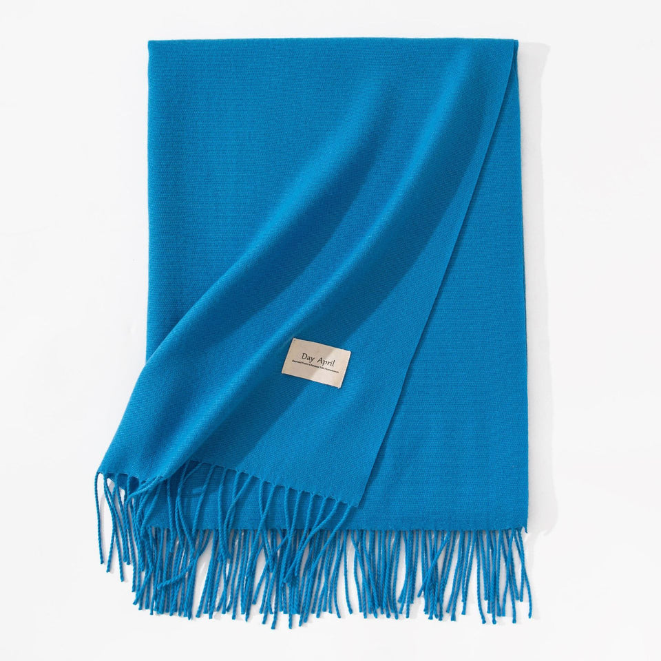 Pure Color Artificial Cashmere Scarf Women's Winter High-grade Shawl