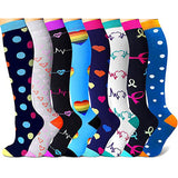 Ladies running stretch compression sports socks