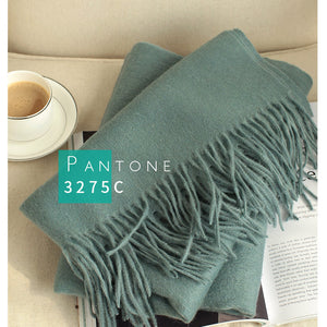 Women wool scarf thick solid scarf