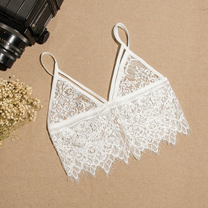 Fashionable lace condole belt hollow-out bra sex appeal female underwear 100 take vest