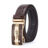 Men's Crocodile Belt Alloy Comfort Click Belt