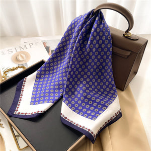 Spring And Summer Thin Hong Kong Style Silk Scarf Polka Dot