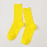 Summer Candy Color Solid Color Mid-calf Length Socks