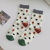 Lingerie Small Flower Medium Tube Women's Socks