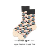 Women's Fashion Preppy Style Striped Mid-calf Length Socks