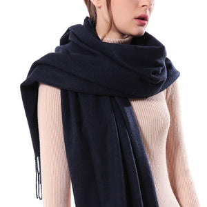 Women wool scarf thick solid scarf