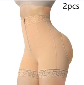 New Hip Slimming Clothes Abdominal Pants Zipper Hip Lifting