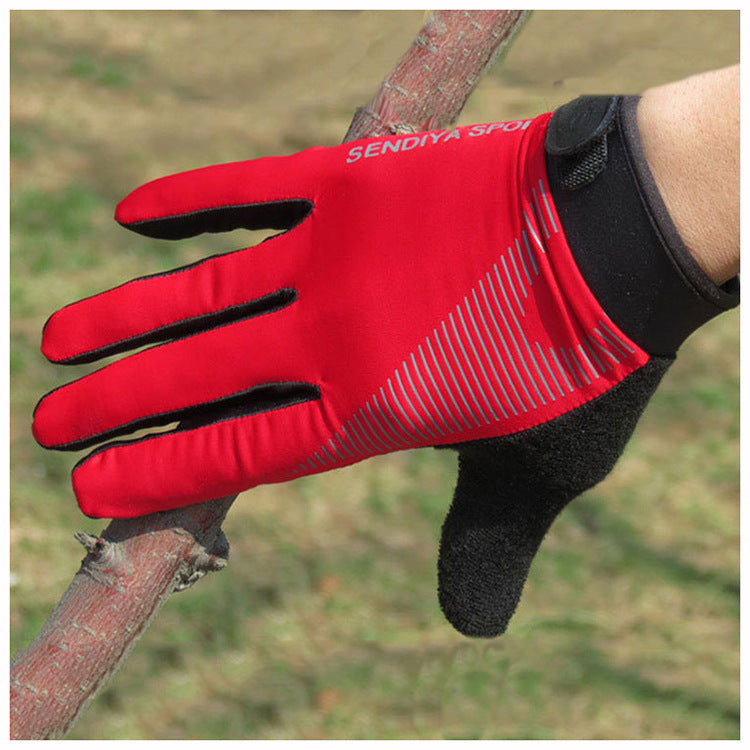 Men's And Women's Ice Silk High Elasticity Cycling Sports Touch Screen Gloves