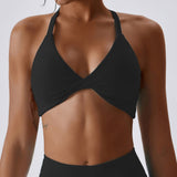 Women's Fashionable Minimalist Tight-fitting Quick-drying Sports Bra Top