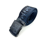 Fashion Hip Hop Personal Leisure Flame Canvas Belt