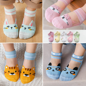 Baby Short Socks Thin Mesh Silk Room Socks