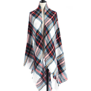 Women's Cashmere-like Plus-sized Double-sided Qicaigei Scarf Shawl