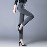 Women's Elastic High-waisted Casual Pants