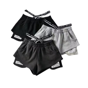 Women's High Waist Running Hot Pants