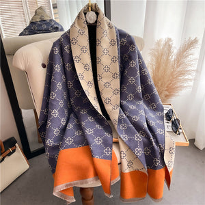 Women's Thickened Warm Double Sided Cashmere Scarf