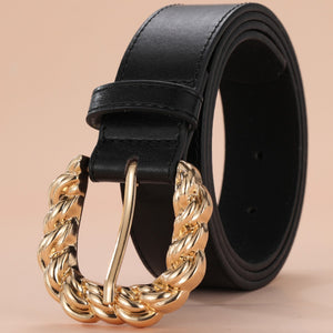 New Women's Simple All-match Dress Pants Decorative Belt