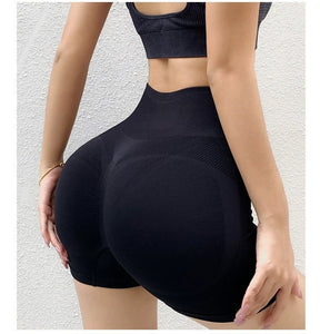 Fitness Yoga Shorts Pants Butt Lifting Seamless Leggings Women Gym