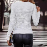 Women's Pure Color Tight Long T-shirt