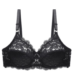 Lace bras gathered together for a breathable bra