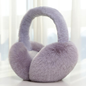 Winter Warm Rabbit Fur Earmuffs Foldable