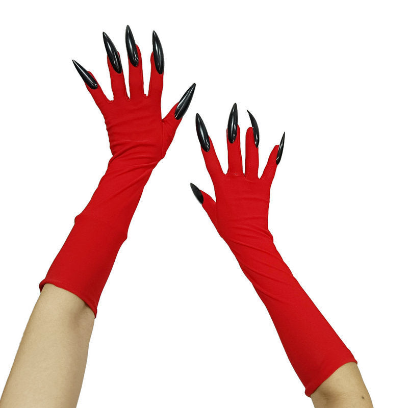 Halloween Long Nail Ghost Claw Gloves Long