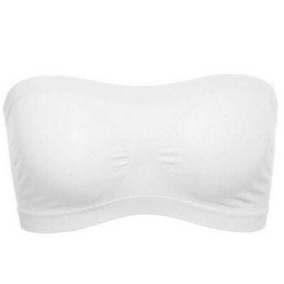 Seamless Chest-wrapped Tube Top, Anti-glare Sports Bra