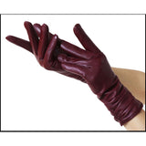 High-end Women's Sheepskin Gloves Leather Extended