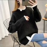 All-matching Loose Knitted Pullover Top