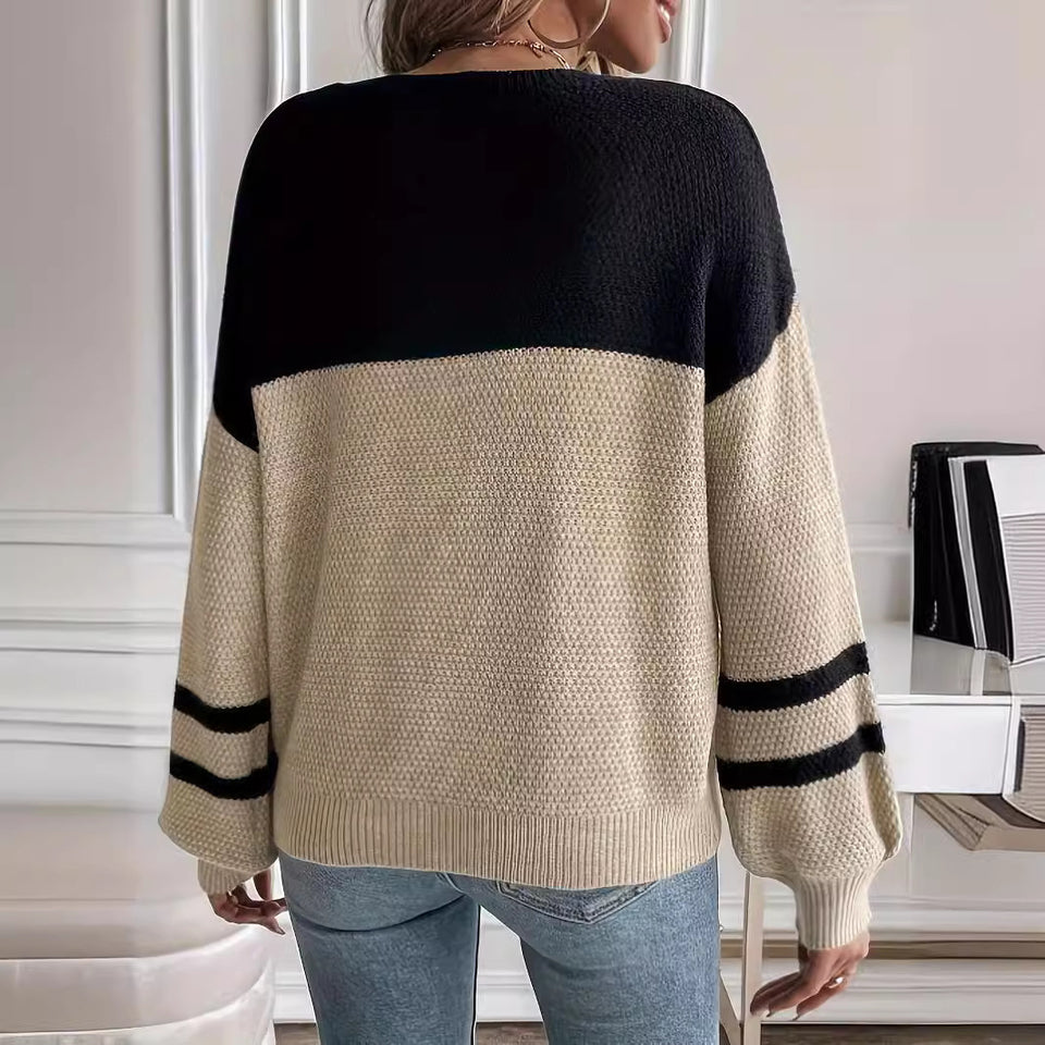 Long Sleeve Round Neck Women's Sweater Casual All-match