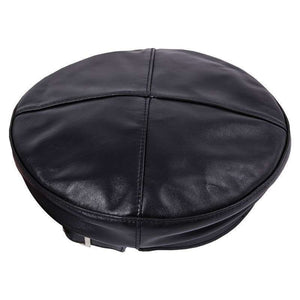 Fashion Sheepskin Genuine Leather Women Beret