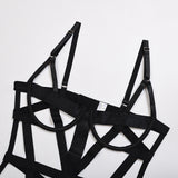 Complex Craft Strapped Cross Sexy Lingerie Bodysuit