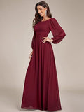 Women's Long Chiffon Evening Dress