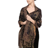 Autumn And Winter Ethnic Style Vintage Tassel Shawl Middle East Paisley Jacquard Scarf For Women