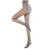 Fake Flesh Penetrating Leggings With Velvet Skin Penetrating All-in-one Trousers For Women