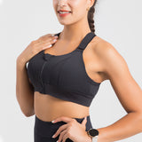 Large Size Sports Bra Adjustable Zipper Combination High-int