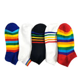 Rainbow Short Tube Low Top Doll Unisex Ins Trend Trendy Socks