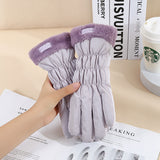 Warm Gloves Winter Women's Touch Screen Fleece-lined Thickened