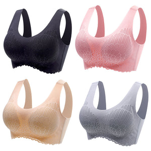 Women's Fashion Seamless No Underwire Push Up Sports Tank Top Bra