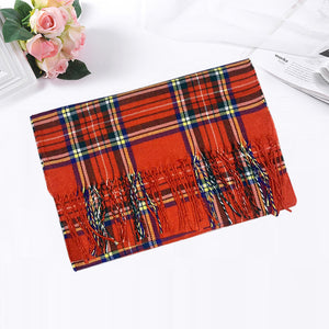 Autumn And Winter British Style Plaid Scarf Winter