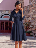 Women's Lace-up Shirt Elegant Dress