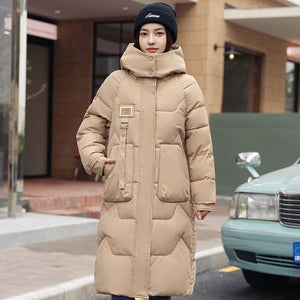 Detachable Hat Women's Mid-length Thickened Women's Coat