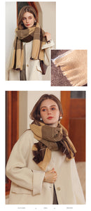 Winter Artificial Cashmere Shawl Women's Fashion Thick Warm Scarf