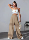 Wide Leg High Waist Slimming Loose Drooping Straight Mop Pants