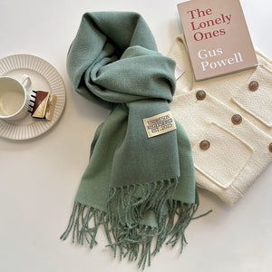 New Scarf Autumn And Winter Popular Color Matching Cashmere Scarf For Women