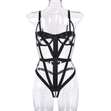 Complex Craft Strapped Cross Sexy Lingerie Bodysuit