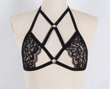 Lace Tie Halter Bra