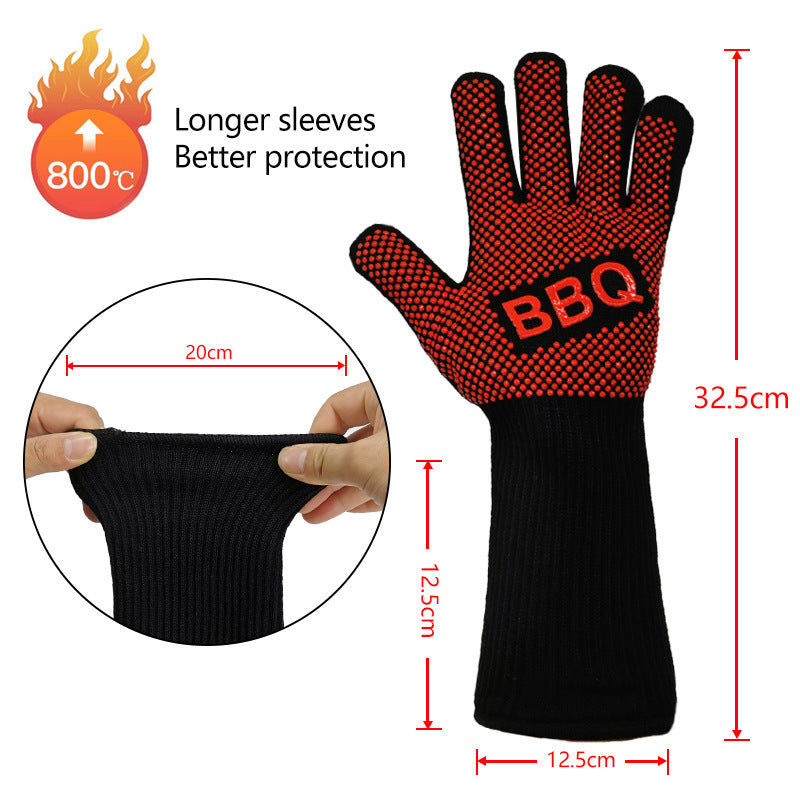 Microwave Insulation Anti-Scalding Double Layer Combustion Gloves