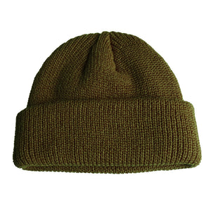 Knitted Woolen Cap Men And Women Melon Leather Cap