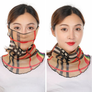 Summer Thin Hanging Ear Multifunctional Gauze Scarf